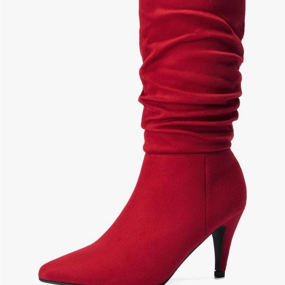Dream Pairs Red Heeled Boots